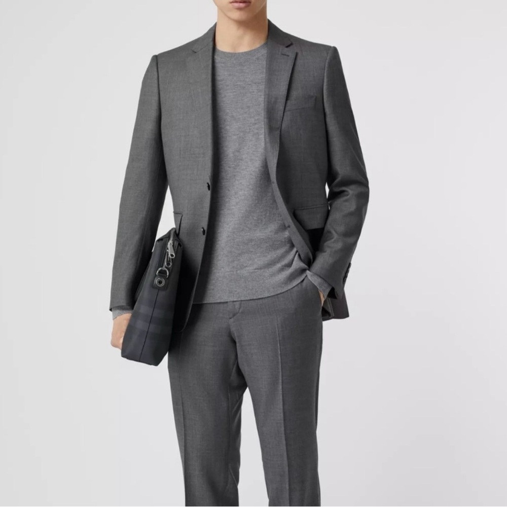 Cashmere Member’s Mark Grey Heathered Crewneck Sweater - Large